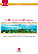FIG Publicaton 68 The Christchurch Declaration